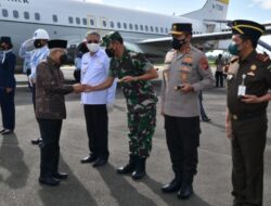 Mayjen TNI Sulaiman Agusto, S.I.P., M.M., Pangdam XII/Tpr Sambut Kedatangan Wakil Presiden Di Kalbar