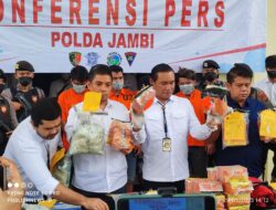 Polda Jambi Gagalkan Penyeludupan 30,1 Kg Sabu dan 14.958 Butir Ekstasi