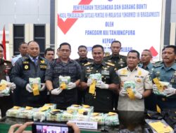 Kodam XII/Tpr Serahkan WNA Asal Malaysia Penyelundup 21,164 Kilogram Sabu ke Pihak BNNP Kalbar