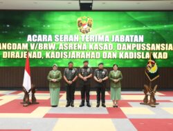 Kasad Pimpin Sertijab, Mantan Danpaspampres Jabat Pangdam V/Brawijaya