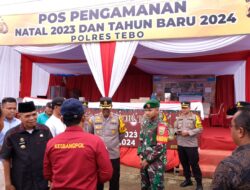 Kunjungi Pos Pam Rimbo Bujang: Kapolres Tebo Bersama Forkompinda