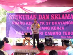 Kapolres Tebo Gelar Syukuran dan Selamatan Ruang Kelas TK dan Ruang Kerja Bhayangkari