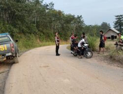 Cegah Balap Liar di Bulan Suci Ramadhan, Polsek Muara Tabir Lakukan Patroli