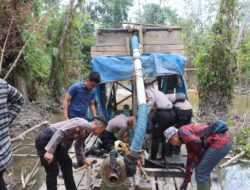 Polres Tebo Menindak Tegas Penambang Emas Tanpa izin (PETI) Dusun Margodadi Desa Teluk Singkawang