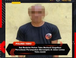 Sat Reskrim Polres Tebo Berhasil Ringkus Perampok Bersenjata Api Rakitan di Wilayah Tebo-Jambi