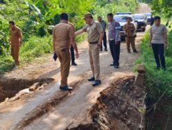 Pj. Bupati Tebo Tinjau Jalan Yang Putus di Rimbo Mulyo