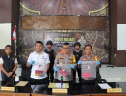 Konperensi Pers Pembakaran Lahan, Polres Tebo Rilis Pelaku dan Barang Bukti