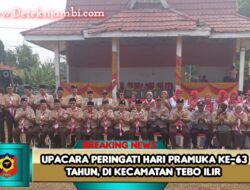 Kapolsek Tebo Ilir Iptu Winarno, SH.MH Hadiri Peringatan Hari Pramuka 14 Agustus 2024