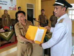 PJ. Bupati Tebo Diwakili A. Malik Selaku Kadis PMD Lantik BPD dan Kepala Desa 