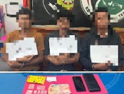 Tiga Tersangka Peredaran Narkotika Jenis Sabu di Tebo Ilir Berhasil Diringkus Polres Tebo