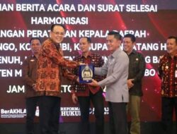 Pj. Bupati Tebo Dr. H. Varial Hadir di Aula Kantor Wilayah Kementrian Hukum dan HAM Jambi 
