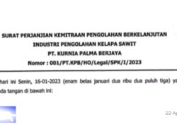 “Skandal Surat Perjanjian Kemitraan Menghebohkan Kelompok Tani Payo Lebar”
