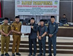 “DPRD Tebo Gelar Rapurna, Fraksi-Fraksi Setujui Ranperda Pertanggungjawaban APBD 2024”