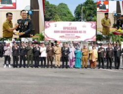 “Bupati dan Wakil Bupati Tebo Hadiri Peringatan Hari Bhayangkara ke-79 di Polres Tebo”