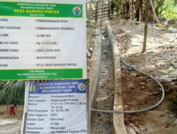 “Pembangunan Drainase Desa Bangko Pintas Menuai Kritik, Diduga Ada Indikasi Korupsi”