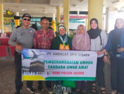 Luar Biasa Kapolsek Jaluko Bhakti Religi Berangkatkan Umroh istri PHL Polsek Jaluko