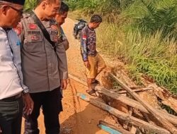 Kondisi Jembatan Darurat di Desa ABT Sangat Mengkhawatirkan