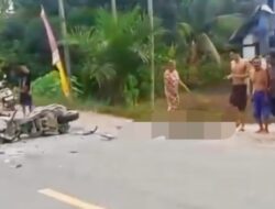 Serempetan Motor, Pengendara X-Max Tewas Tergilas Truk