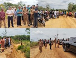 DPRD Tebo dan Dinas LH, Tinjau Jalan Yang Akan dipindahkan PT A4