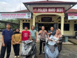 Polsek Maro Sebo Polres Muaro Jambi Kembalikan Kendaraan Hasil Curian Kepada Pemiliknya