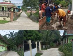 Camat Tebo Ilir Turun Tangan, Gotong Royong Perbaiki Jalan di Lingkungan Air Panas