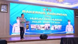 Tingkatkan Profesionalisme, Polda Jambi Gelar Rakernis Gabungan Bidkum dan Bidhumas TA 2026
