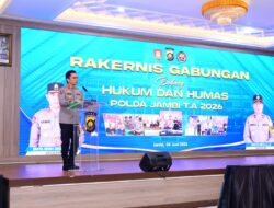 Tingkatkan Profesionalisme, Polda Jambi Gelar Rakernis Gabungan Bidkum dan Bidhumas TA 2026