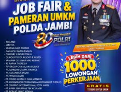 Polda Jambi Gelar Bhayangkara Presisi Job Fair dan Pameran UMKM 2026, Sediakan Lebih dari 1.000 Lowongan Kerja