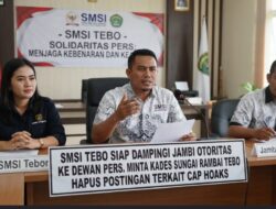 Viral Cap Hoaks Terhadap Beritanya, SMSI Tebo Pasang Badan Bela JambiOtoritas.com, Kades Sungai Rambai Terancam Pasal 27A UU ITE