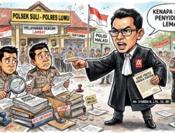 Adv. Chandra Makkawaru, S.Pd.,SH.,M.H. Soroti Kinerja Penyidik Polsek Suli