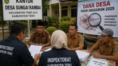 #Detik-detik Menegangkan, Kades Sungai Rambai Tunggu Palu Audit Dana Desa