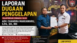 Penyidik Polsek Wara Kota Palopo Terima Laporan Pengaduan Dugaan Penipuan yang Didampingi Adv. Chandra Makkawaru, S.Pd., SH., MH